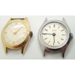 Two Westclox mechanical wristwatch heads