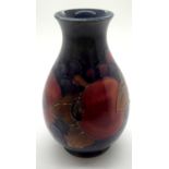 Moorcroft vase in the Blue Pomegranate pattern H: 14cm