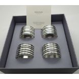 Wedgwood Vera Wang napkin rings boxed