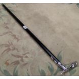 Jaguar handled walking stick