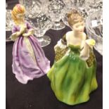 Royal Doulton figurine Sweet Anne and Royal Worcester figurine Fleur