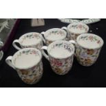Six new Minton Haddon Hall mugs