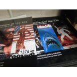 Two books, Film Posters of The 1980s and 1970s. The 1980s edition with signatures of Ellen