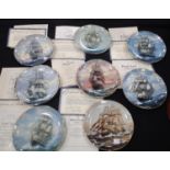Set of twelve Royal Doulton Heroes of The Sky by Michael Turner cabinet plates with certificate