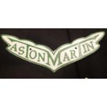 Small Aston Martin cast iron sign W: 27 cm P&P to Mainland UK = £15.00+VAT