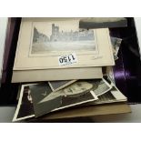 Box of mixed photographs including Victorian examples