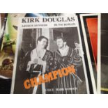One sheet American film poster Champion Boxing 1970 70 x 100 cm