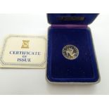 Pobjoy Mint boxed silver Isle of Man £1 coin