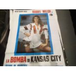 One sheet film poster Kansas City Bomber with Raquel Welch Condition Report: Overall in good