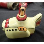 Lorna Bailey Yellow Submarine teapot H: 16 cm Condition Report: No cracks, chips or visible