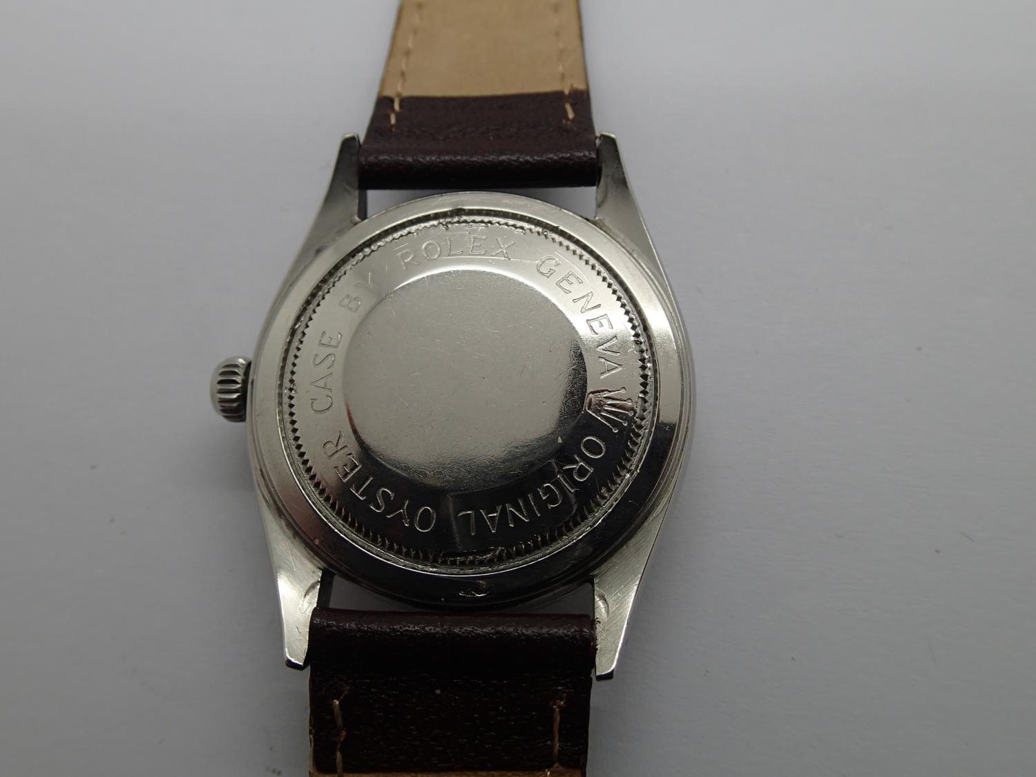 Vintage Tudor Prince Oyster gents automatic wristwatch c1958 on a new leather strap - Image 2 of 2