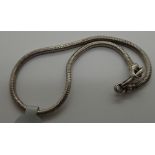 Vintage silver snake bracelet