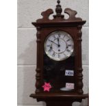 Hermle wooden cased wall clock