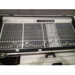 Phonic 4243 30 channel mixing desk with flight case and user manual in working order (power supply