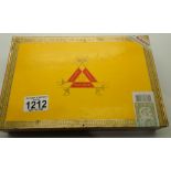 Sealed box of twenty five Montecristo no 2 cigars purchased in Cuba October 2018