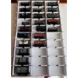 22x OO Gauge Assorted Freight Wagons - All Containted in Bachmann Storage Box