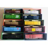 10x HO Scale US Assorted Freight Wagons - Fitted with Kaydee Couplings