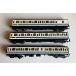 Lima OO Gauge 3 Car DMU BR White/Blue Livery Fitted with Lights & White Metal Detailing Parts