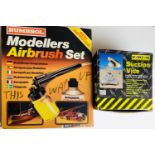 Humbrol Airbrush Set & Workzone Suction Vice - Both Boxed - CONDITION REPORT: Airbrush Used - Vice -