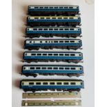 7x Airfix BR Blue / Grey Passenger Coaches - All Unboxed