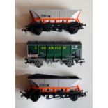 3x Hornby / Lima OO Gauge Freight Wagons including HAA Hopper Wagons - Unboxed