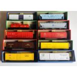 10x HO Scale US Assorted Freight Wagons - Fitted with Kaydee Couplings