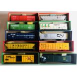 10x HO Scale US Assorted Freight Wagons - Fitted with Kaydee Couplings