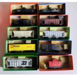 10x HO Scale US Assorted Freight Wagons - Fitted with Kaydee Couplings