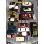 Selection of twenty diecast vehicles, Vanguards etc including Police and Military examples