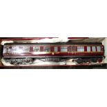 Exley O gauge LMS maroon restaurant car with interior Very good - excellent condition