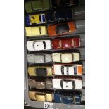 Selection of twenty diecast cars including Vanguards etc