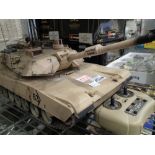 Hobby Engine remote controlled M1A2 tank with machine gun and cannon Condition Report: The tank is