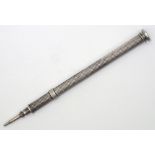 Small presumed silver pencil by Butler & Co London L : 85 mm. P&P group 1 (£16 for the first item