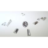 Loose gemstones: nine mixed cut diamonds 1.9ct in total. P&P group 1 (£16 for the first item and £