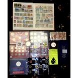 Mixed UK and world coins and a stamp album. P&P group 2 (£20 for the first item and £2.50 for