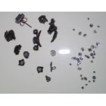 Loose gemstones: mixed diamonds, some mounted. P&P group 1 (£16 for the first item and £1.50 for