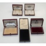 Five vintage jewellery boxes including Garrards. P&P group 1 (£16 for the first item and £1.50 for