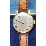 Ladies Bulova M9 Gold Plated Mechanical Wristwatch. Working at lotting up. P&P group 1 (£16 for