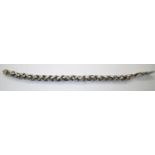 Silver heavy link bracelet. P&P group 1 (£16 for the first item and £1.50 for subsequent items)