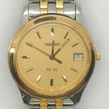 Tissot two tone quartz wristwatch. P&P group 1 (£16 for the first item and £1.50 for subsequent