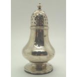 Hallmarked silver sugar sifter assay London 1839, makers mark rubbed H: 10 cm 72g. P&P group 1 (£