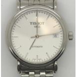 Gents Tissot 25 jewel automatic skeleton back wristwatch. P&P group 1 (£16 for the first item and £