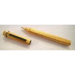 Gold plated Cartier pen, with bark effect finish to the body and lid. P&P group 1 (£16 for the first