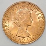 Queen Elizabeth 1958 full sovereign (please see pictures for condition). P&P group 1 (£16 for the