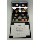 Deluxe proof coin sets for 1986 and 1996. P&P group 1 (£16 for the first item and £1.50 for