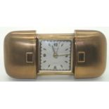 Cyryn brass travel alarm clock working at lotting up. P&P group 1 (16 for the first item and £1.50