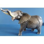 Large Beswick Elephant with Trunk Stretching - Model No. 998 in gloss - 10.25". P&P group 3 (£27 for