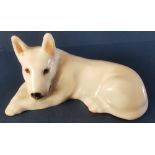 Royal Doulton Bull Terrier (recumbent) - NO. K14 in gloss - 1.25 x 2.75". P&P group 1 (£16 for the