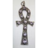 Fancy ANKH pendant L: 6.5 cm. P&P group 1 (£16 for the first item and £1.50 for subsequent items)