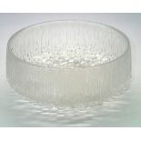 Iittalla Finnish Ultima Thule ice crystal bowl, D: 19 cm. P&P group 2 (£20 for the first item and £